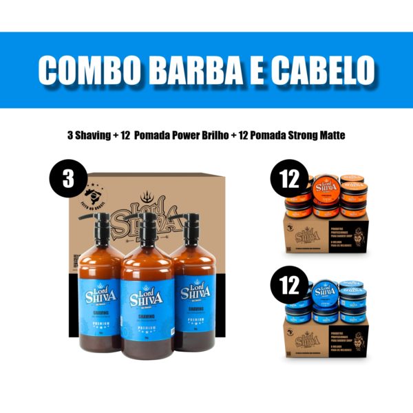 Combo Barba e Cabelo Lord Shiva
