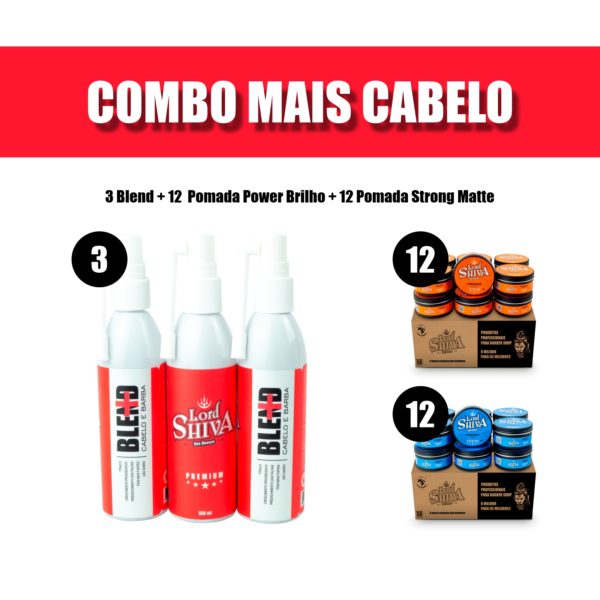Combo Mais Cabelo Lord Shiva